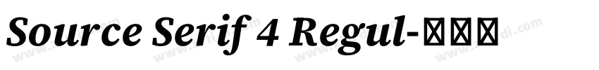 Source Serif 4 Regul字体转换